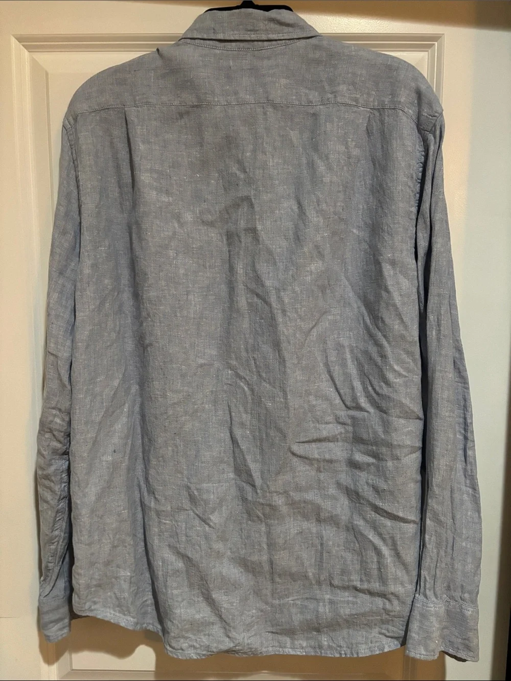 J. Crew Men’s Pale Blue Linen Button-Down Shirt